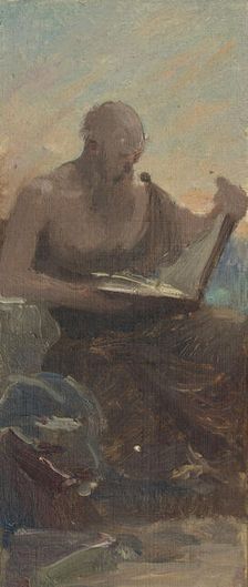 Esquisse pour la mairie de Courbevoie : Les âges de la vie, 1884. Creators: Ernest Jean Delahaye, Louis Picard