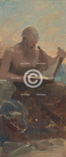 Esquisse pour la mairie de Courbevoie : Les âges de la vie, 1884. Creators: Ernest Jean Delahaye, Louis Picard.