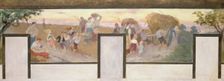 Esquisse pour la mairie de Bagnolet : Les travaux des champs, 1893. Creator: Victor Marec
