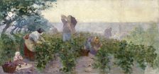 Esquisse pour la mairie de Bagnolet : Les vendanges, 1893. Creator: Victor Marec
