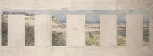 Esquisse pour la mairie de Bagnolet : Vue des environs de Bagnolet (l'est), 1893. Creator: Louis Beroud