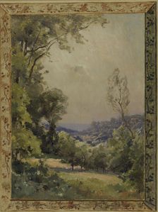 Esquisse pour la mairie de Bagneux : Paysage, c.1901. Creator: Eugene Bourgeois