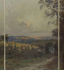 Esquisse pour la mairie de Bagneux : paysage d'automne, 1902. Creator: Paul Albert Steck