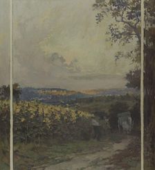Esquisse pour la mairie de Bagneux : paysage d'automne, 1902. Creator: Paul Albert Steck