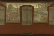 Esquisse pour la mairie de Fresnes : Les bords de la Bièvre. Fresnes. Aux bords de la..., 1905. Creator: Jean Joseph Enders