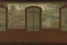 Esquisse pour la mairie de Fresnes : Les bords de la Bièvre. Fresnes. Aux bords de la..., 1905. Creator: Jean Joseph Enders