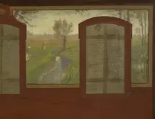 Esquisse pour la mairie de Fresnes : Les bords de la Bièvre. Fresnes. Aux bords de la..., 1905. Creator: Jean Joseph Enders