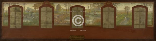 Esquisse pour la mairie de Fresnes : Les bords de la Bièvre. Fresnes. Aux bords de la..., 1905. Creator: Jean Joseph Enders.