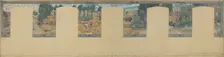Esquisse pour la mairie de Fresnes : Paysage. Travaux des champs, 1905. Creator: Victor Menu