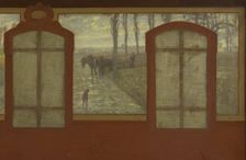 Esquisse pour la mairie de Fresnes : Sur le plateau, Une place de Fresnes. Les carrières..., 1905. Creator: Jean Joseph Enders