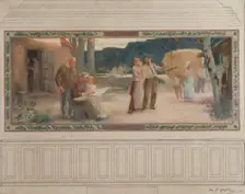 Esquisse pour la mairie de Montreuil-sous-Bois : L'été - La famille, 1892. Creators: Auguste-François-Marie Gorguet, Ernest de Bonnencontre