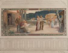 Esquisse pour la mairie de Montreuil-sous-Bois : L'été - La famille, 1892. Creators: Auguste-François-Marie Gorguet, Ernest de Bonnencontre