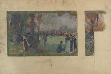 Esquisse pour la mairie de Saint-Ouen : L'hippodrome de Saint-Ouen. Creator: Paul Jean Gervais