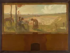 Esquisse pour la mairie de Vanves : Les carrières - Le jour du repos, 1902. Creator: Jean Joseph Enders