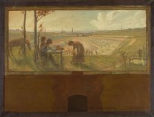 Esquisse pour la mairie de Vanves : Les carrières - Le jour du repos, 1902. Creator: Jean Joseph Enders