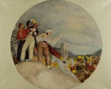 Esquisse pour la mairie du 10ème (salle des fêtes): Parade sur les boulevards, between 1905 and 1908 Creator: Auguste-François-Marie Gorguet