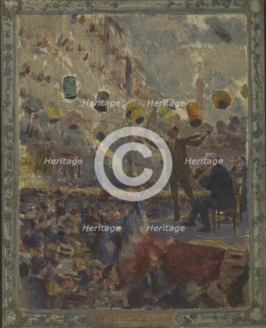 Esquisse pour la mairie du 12ème arrondissement de Paris : Le bal du 14 Juillet, c.1910. Creator: Claude Charles Bourgonnier.