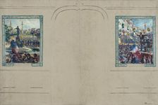 Esquisse pour la mairie du 12ème arrondissement de Paris : Place de la Nation. Place de..., c.1910. Creator: Claude Charles Bourgonnier