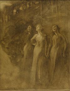 Esquisse pour la mairie du 12ème : la jeunesse, c.1897. Creator: Eugene Carriere