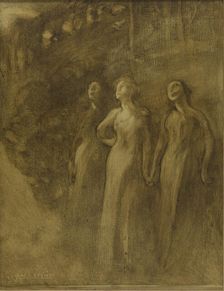 Esquisse pour la mairie du 12ème : la jeunesse, c.1897. Creator: Eugene Carriere