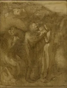 Esquisse pour la mairie du 12ème : les vieillards, c.1897. Creator: Eugene Carriere