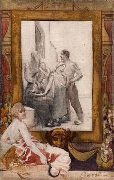 Esquisse pour la mairie du 19ème arrondissement de la Ville de Paris : L'Eté, 1880. Creator: Paul Albert Besnard
