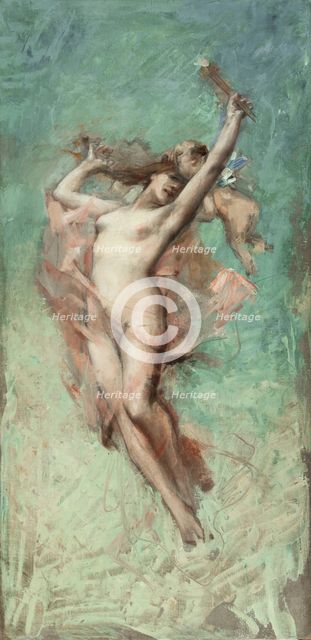 Esquisse pour la mairie du 4ème arrondissement : Le jour, 1884. Creator: Leon Francois Comerre.