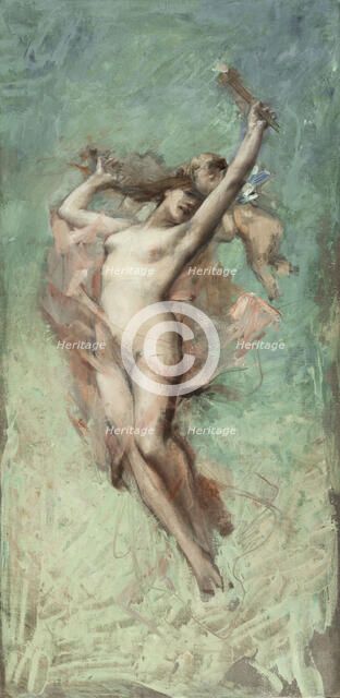 Esquisse pour la mairie du 4ème arrondissement : Le jour, 1884. Creator: Leon Francois Comerre.