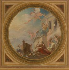 Esquisse pour la mairie du 6ème arrondissement de Paris. Liberté. Egalité. Fraternité, 1887. Creator: Leon Pierre Urbain Bourgeois