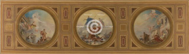 Esquisse pour la mairie du 6ème arrondissement de Paris. Liberté. Egalité. Fraternité, 1887. Creator: Leon Pierre Urbain Bourgeois.