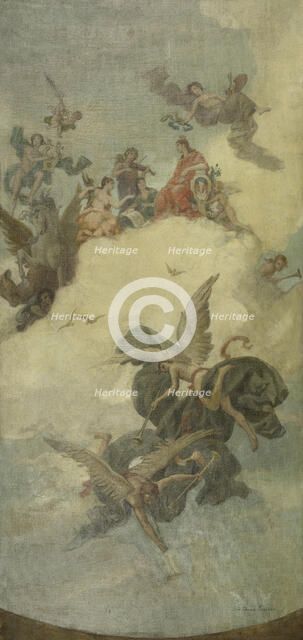 Esquisse pour la mairie du 6ème arrondissement de Paris : Paris, cité d'art, between 1904 and 1906. Creator: Louis Edouard Paul Fournier.