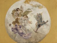 Esquisse pour la salle à manger de l'Hôtel de Ville : allégorie (plafond), 1893. Creator: Francois Lafon