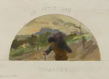 Esquisse pour la salle à manger de l'Hôtel de Ville de Paris : Montreuil : les pêches..., c1891-1892 Creator: Paul Louis Delance