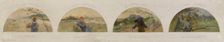 Esquisse pour la salle à manger de l'Hôtel de Ville de Paris : Montreuil : les pêches..., c1891-1892 Creator: Paul Louis Delance