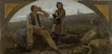 Esquisse pour la salle à manger de l'Hôtel de Ville de Paris : La pomme de terre, c.1893. Creator: Georges Bertrand
