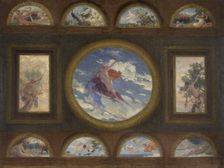 Esquisse pour la salle à manger de l'Hôtel de Ville de Paris : La Terre bienfaitrice et..., 1892. Creator: Jules-Jean Ferry
