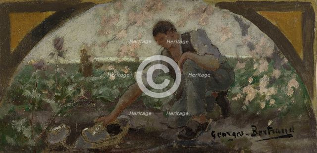 Esquisse pour la salle à manger de l'Hôtel de Ville de Paris : Le chou, c.1893. Creator: Georges Bertrand.