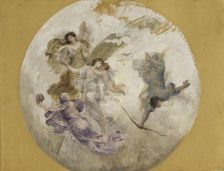 Esquisse pour la salle à manger de l'Hôtel de Ville : allégorie (plafond), 1893. Creator: Francois Lafon