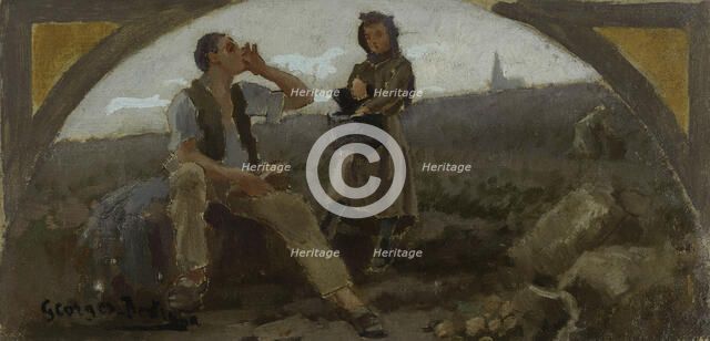 Esquisse pour la salle à manger de l'Hôtel de Ville de Paris : La pomme de terre, c.1893. Creator: Georges Bertrand.