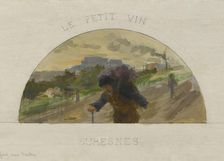 Esquisse pour la salle à manger de l'Hôtel de Ville de Paris : Montreuil : les pêches..., c1891-1892 Creator: Paul Louis Delance