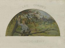 Esquisse pour la salle à manger de l'Hôtel de Ville de Paris : Montreuil : les pêches..., c1891-1892 Creator: Paul Louis Delance