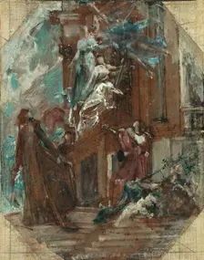 Esquisse pour la salle des Audiences de la Cour de Cassation de Paris : Glorification de..., c.1881. Creator: Paul-Jacques-Aime Baudry