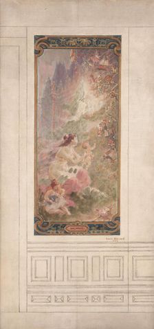 Esquisse pour la salle des fêtes de la mairie du 10ème arrondissement : Les jouets, 1906. Creator: Louis Beroud