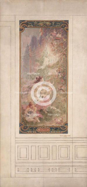 Esquisse pour la salle des fêtes de la mairie du 10ème arrondissement : Les jouets, 1906. Creator: Louis Beroud.