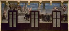 Esquisse pour la salle des fêtes de la mairie du 20e arrondissement : Les grands hommes..., 1884. Creator: Pierre-Paul-Leon Glaize