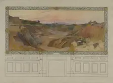 Esquisse pour la salle des fêtes de la mairie de Vanves : Labor, between 1902 and 1903. Creator: Henri Gaston Darien
