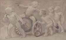 Esquisse pour la salle des fêtes de l'Hôtel de Ville : Boissons, between 1889 and 1895. Creator: Albert Aublet