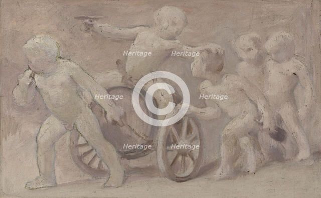 Esquisse pour la salle des fêtes de l'Hôtel de Ville : Boissons, between 1889 and 1895. Creator: Albert Aublet.