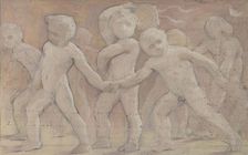 Esquisse pour la salle des fêtes de l'Hôtel de Ville : Cotillons, between 1889 and 1895. Creator: Albert Aublet