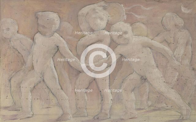 Esquisse pour la salle des fêtes de l'Hôtel de Ville : Cotillons, between 1889 and 1895. Creator: Albert Aublet.